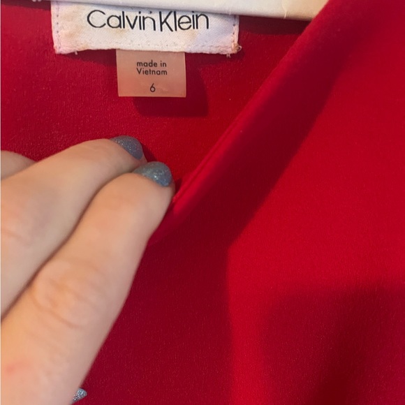 Calvin Klein Crepe Bell Sleeve Sheath Dress - Picture 4 of 6